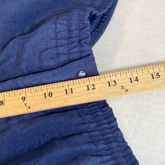 Vintage Adidas Men's Large Nylon Track Pants 4 Pockets and Drawstring Waist - Picture 11 of 13